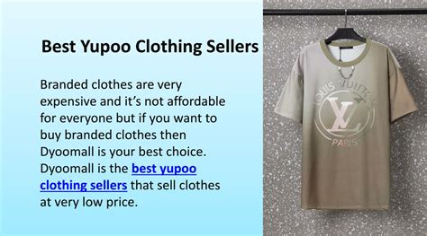 best yupoo clothing sellers.